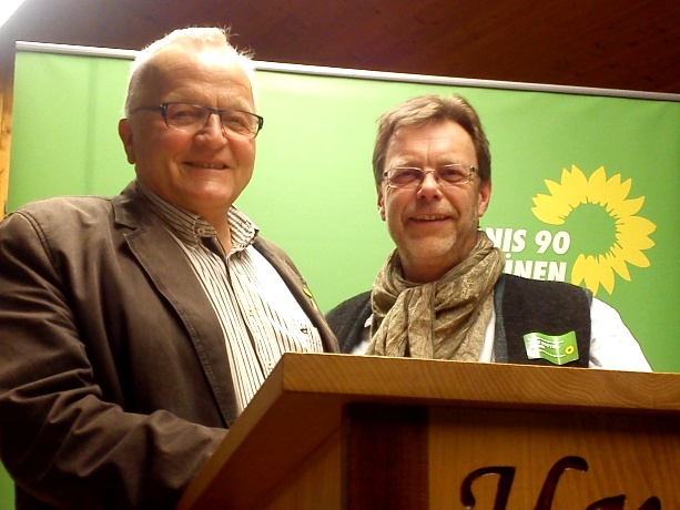 Bild von Uwe Rottermund und Gisbert Bläsing beim GRÜNEN Zukunftskongress.