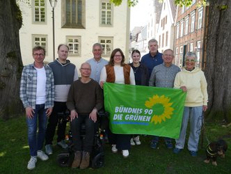 Gruppenbild der Vorstandsmitglieder der GRÜNEN im Kreis Höxter.